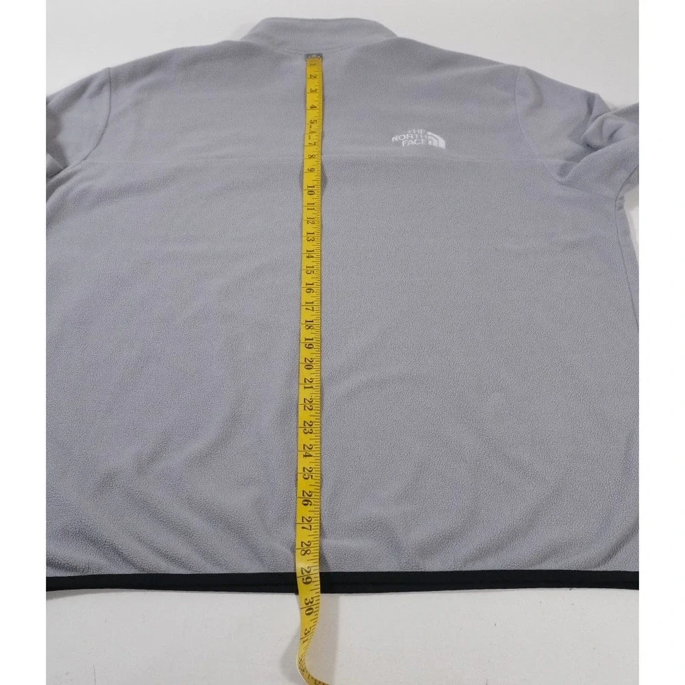 The North Face Pullover Mens XXL‎ Grey TKA 100 1/4 Zip Fleece Mock Neck Outdoor